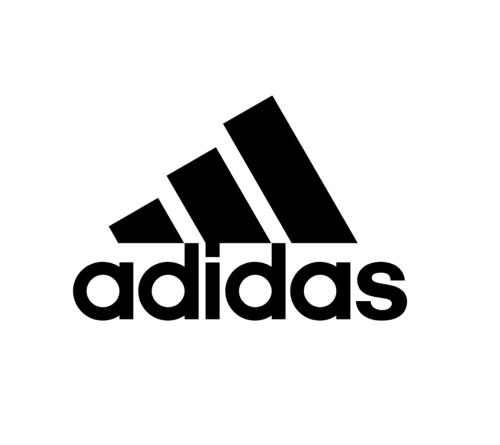 Adidas Logo in Schwarz