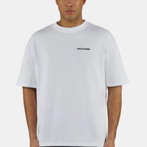 Logo Oversized Tee Washed Warm White Black